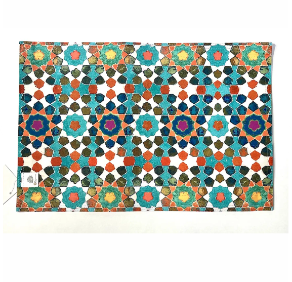 Canvas Placemat Wildflower Aqua