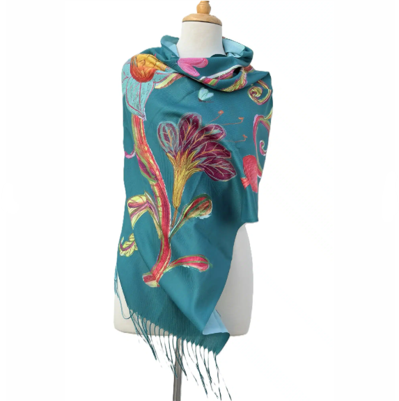 Double Sided Wrap Tree of Life Teal