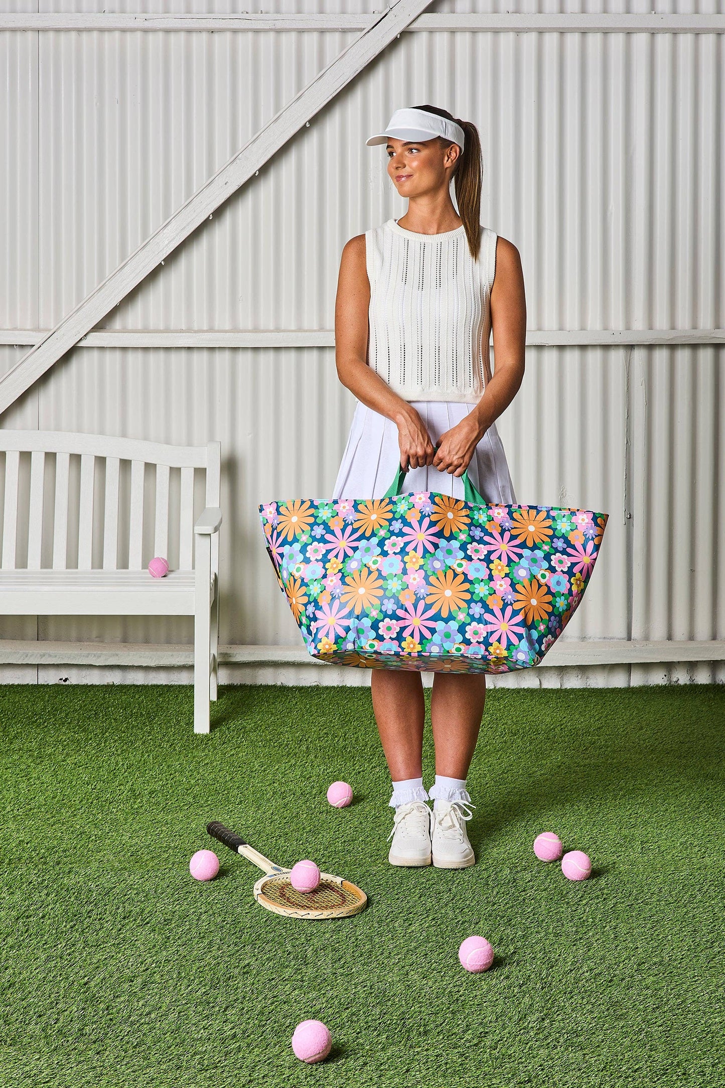 Pop Floral Oversize Weekend Tote