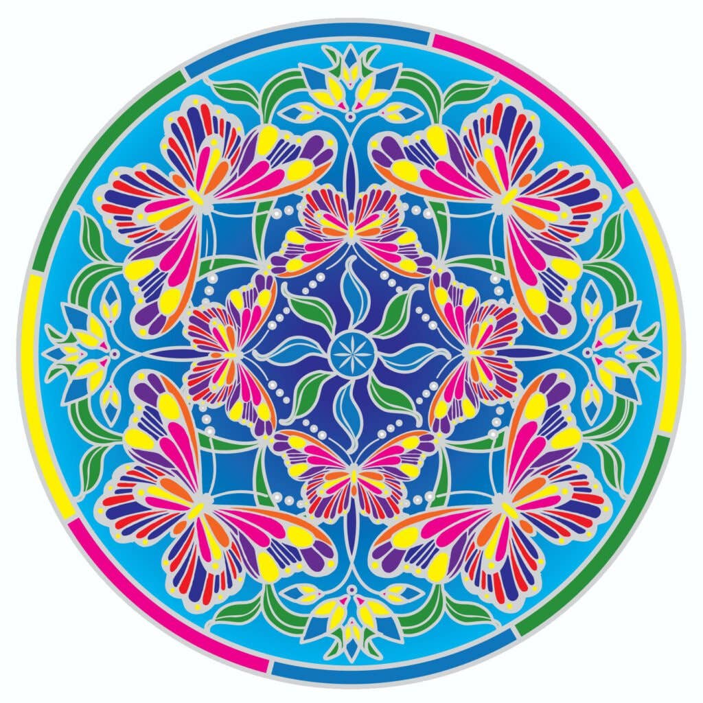 Magic Butterfly Sunseal Window Sticker 14cm
