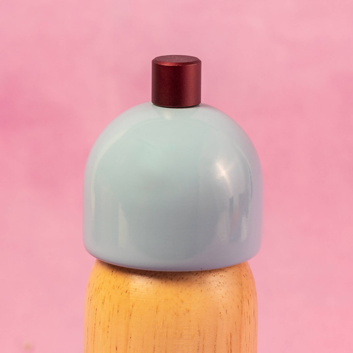 Salt & Pepper Grinder - Light Blue & Burgundy