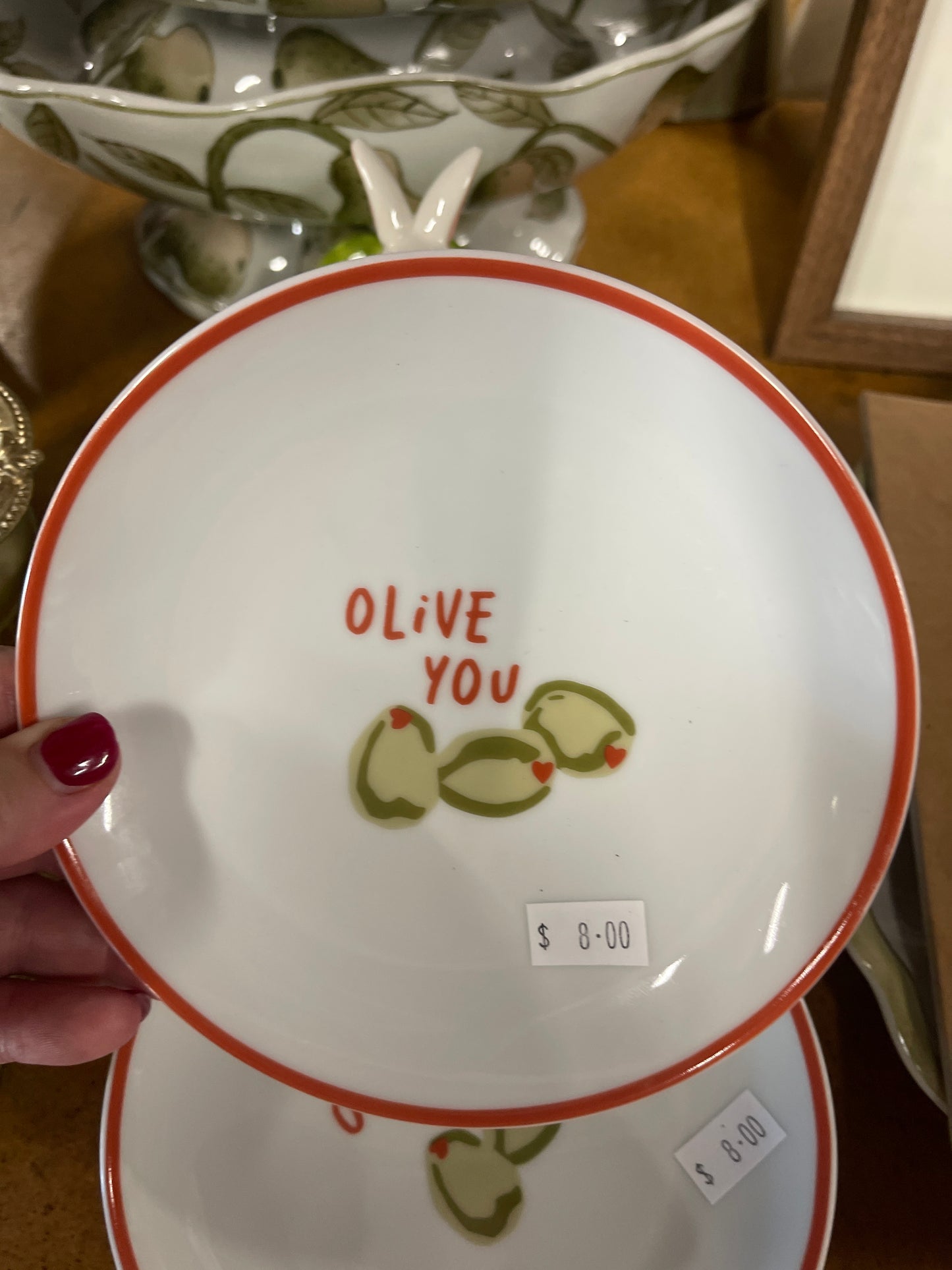 Saucy Olive You Plate