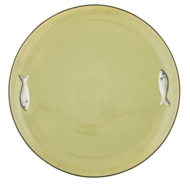 Porto Round Platter 35cm Olive