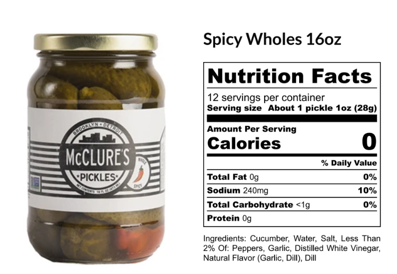 McClures Spicy Whole Pickle 500g