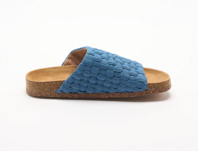 Walnut Maddox Denim Slide