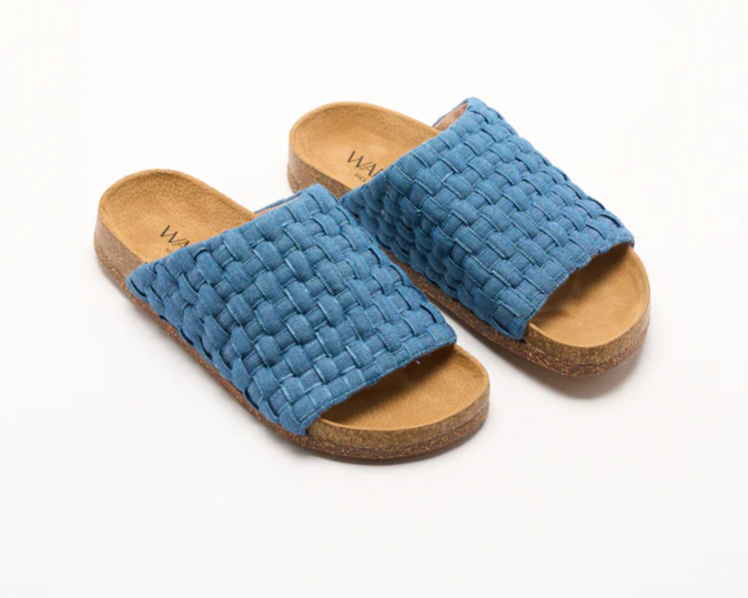 Walnut Maddox Denim Slide