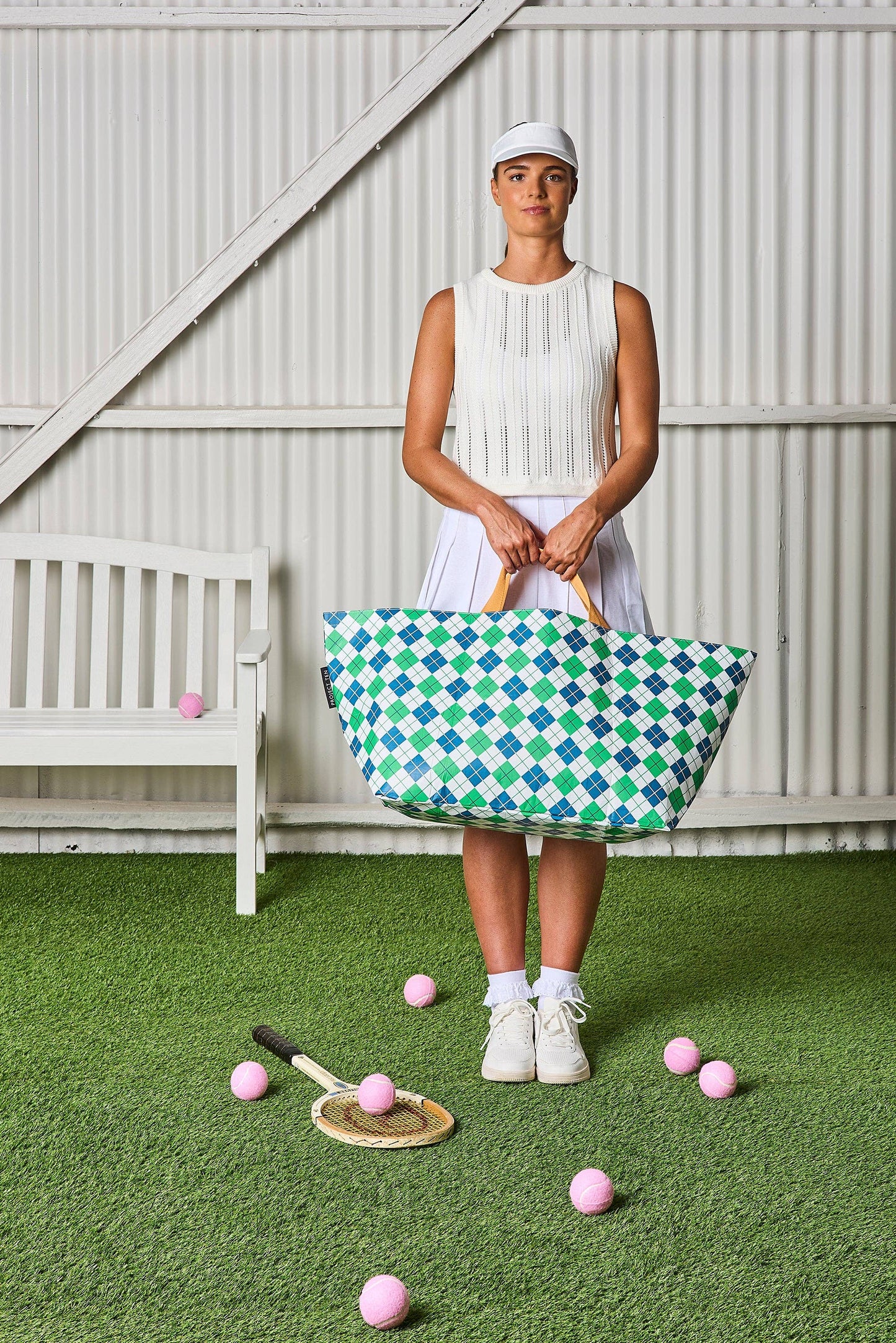 Argyle Oversize Weekend Tote