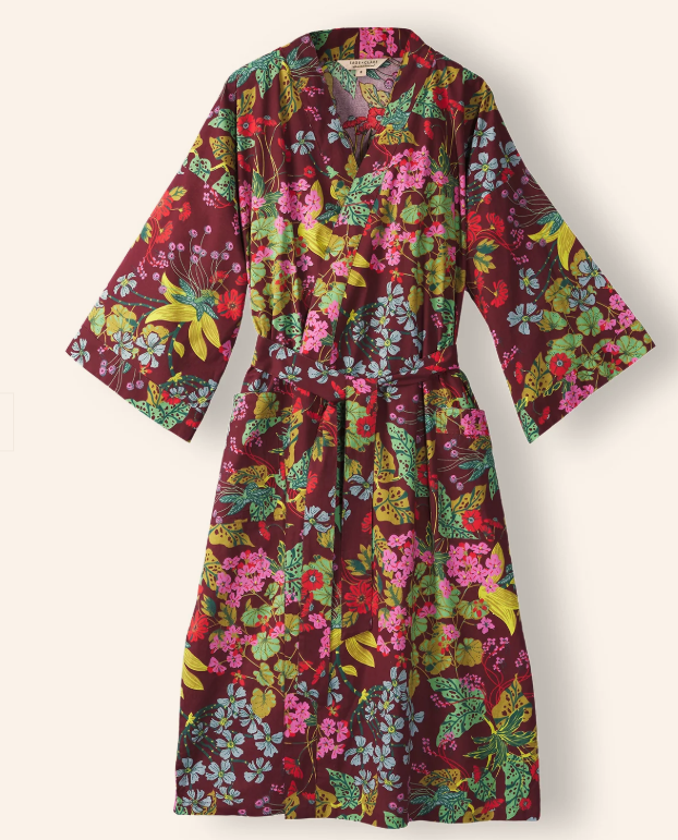 Genevieve Cotton Bath Robe - One Size