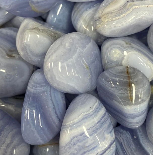 Crystal - Tumbled Blue Lace Agate