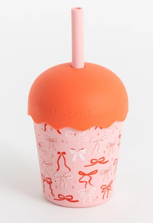 Bows Mini Smoothie Cup & Straw 200ml