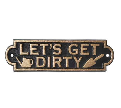 Cast Iron Sign - Dirty