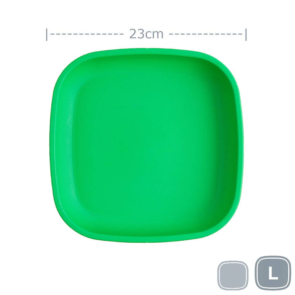 Re-Play Large Flat Plate - Kelly Green