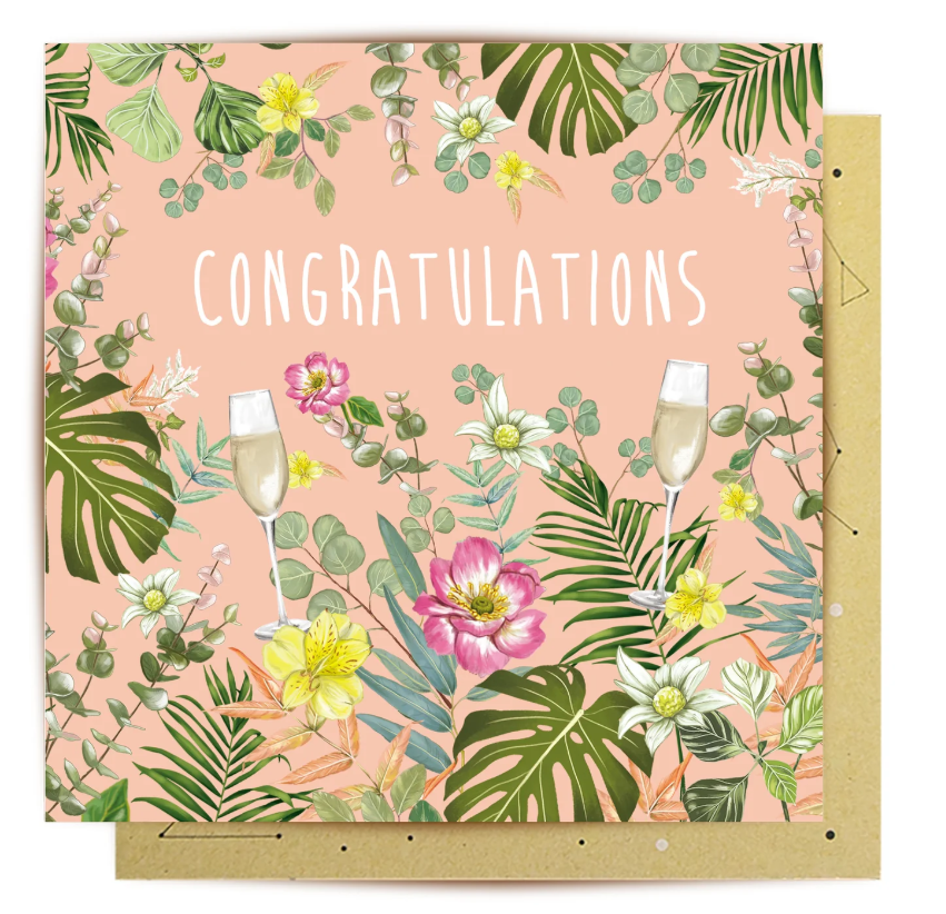 Card - Floral Congratulations