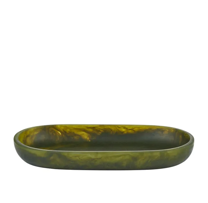 Kip Resin Oval Tray - Pesto