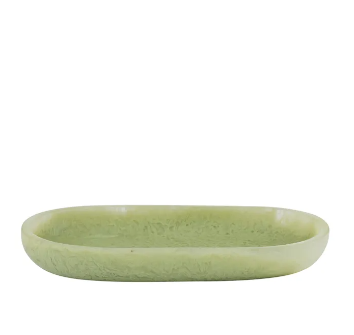 Kip Resin Oval Tray - Pistachio