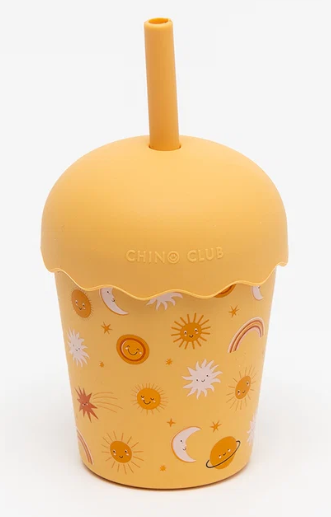 Suns Orange Mini Smoothie Cup & Straw 200ml
