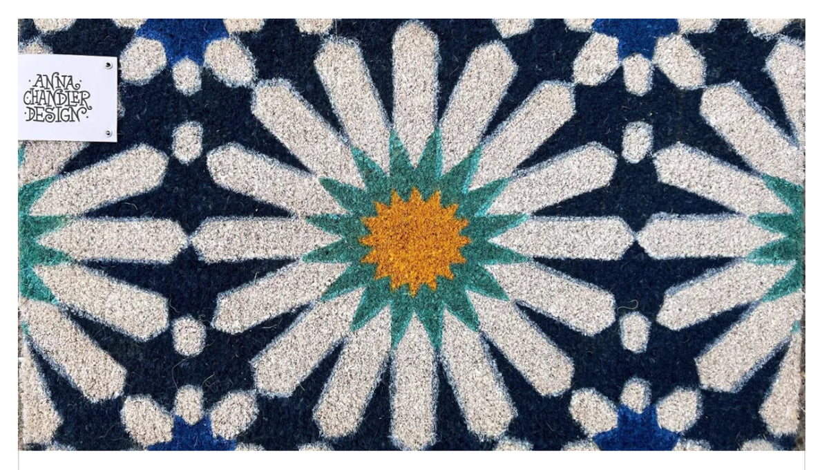 Door Mat Long - Casablanca Blue