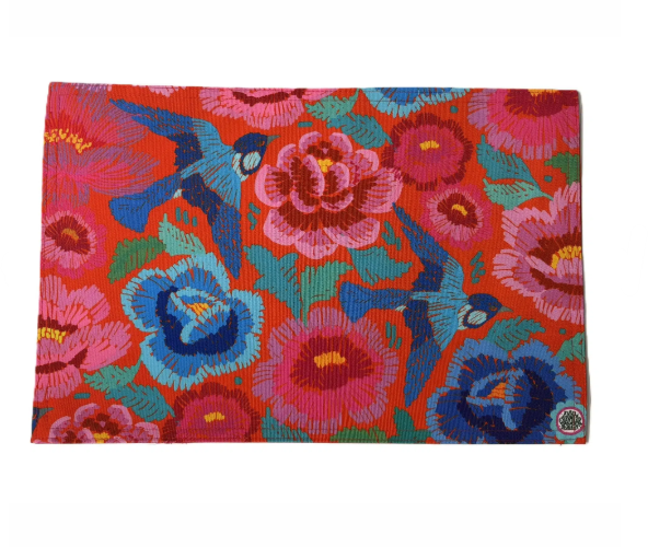 Canvas Placemat Birds and Roses