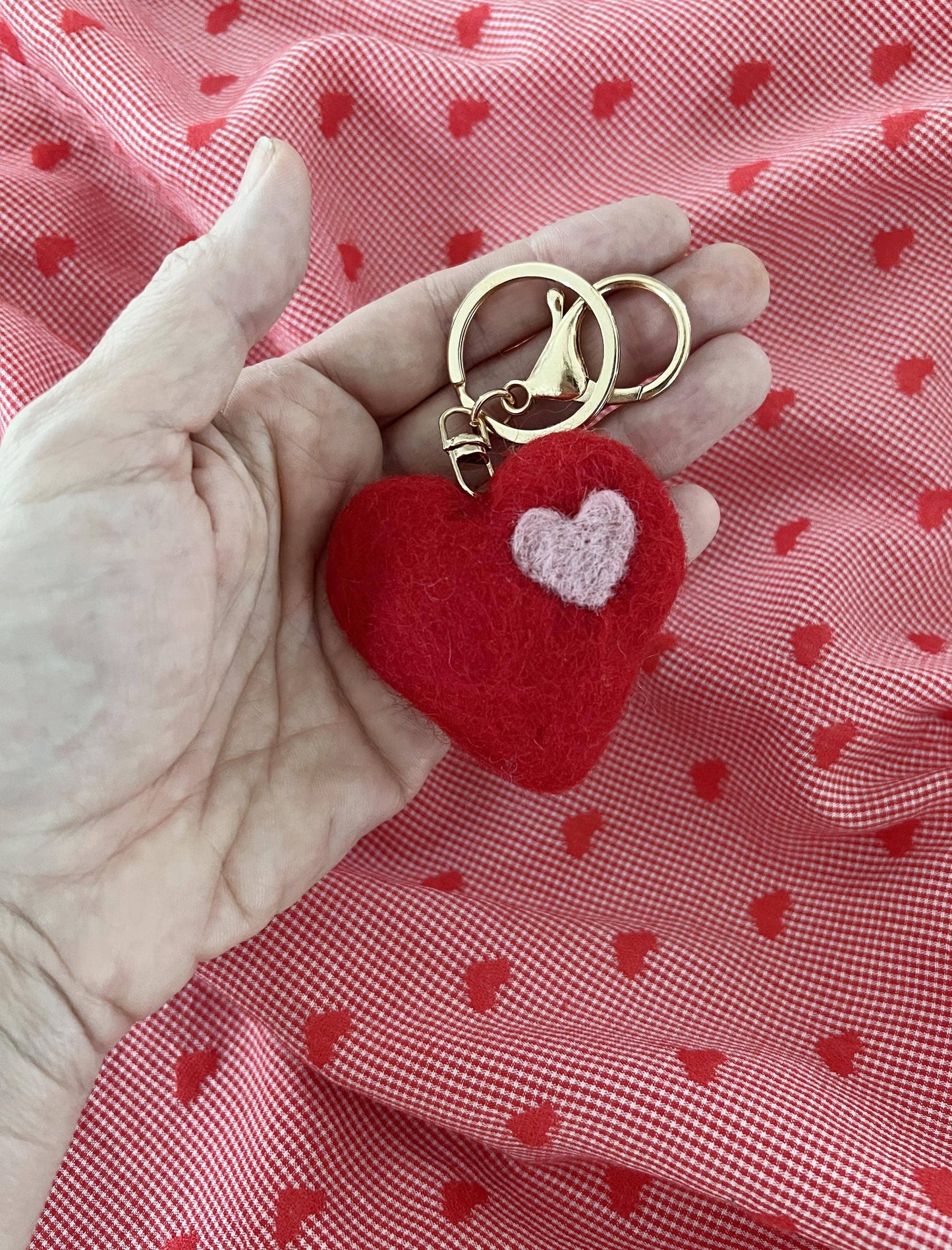 Felt Heart Keychain | Bag Charm - Assorted
