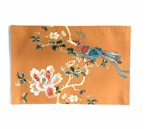 Canvas Placemat Gold Chinoiserie