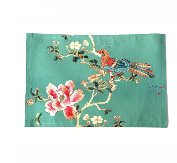 Canvas Placemat Celadon Chinoiserie