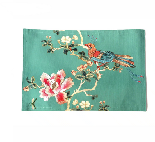 Canvas Placemat Celadon Chinoiserie