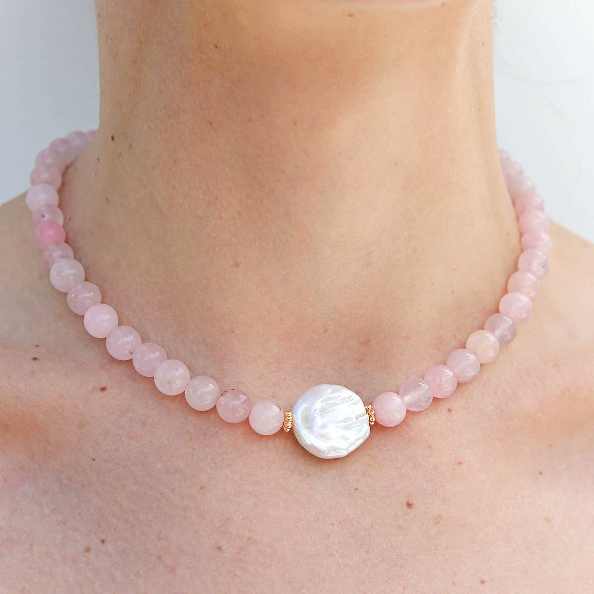 Quartz Pearl Necklace