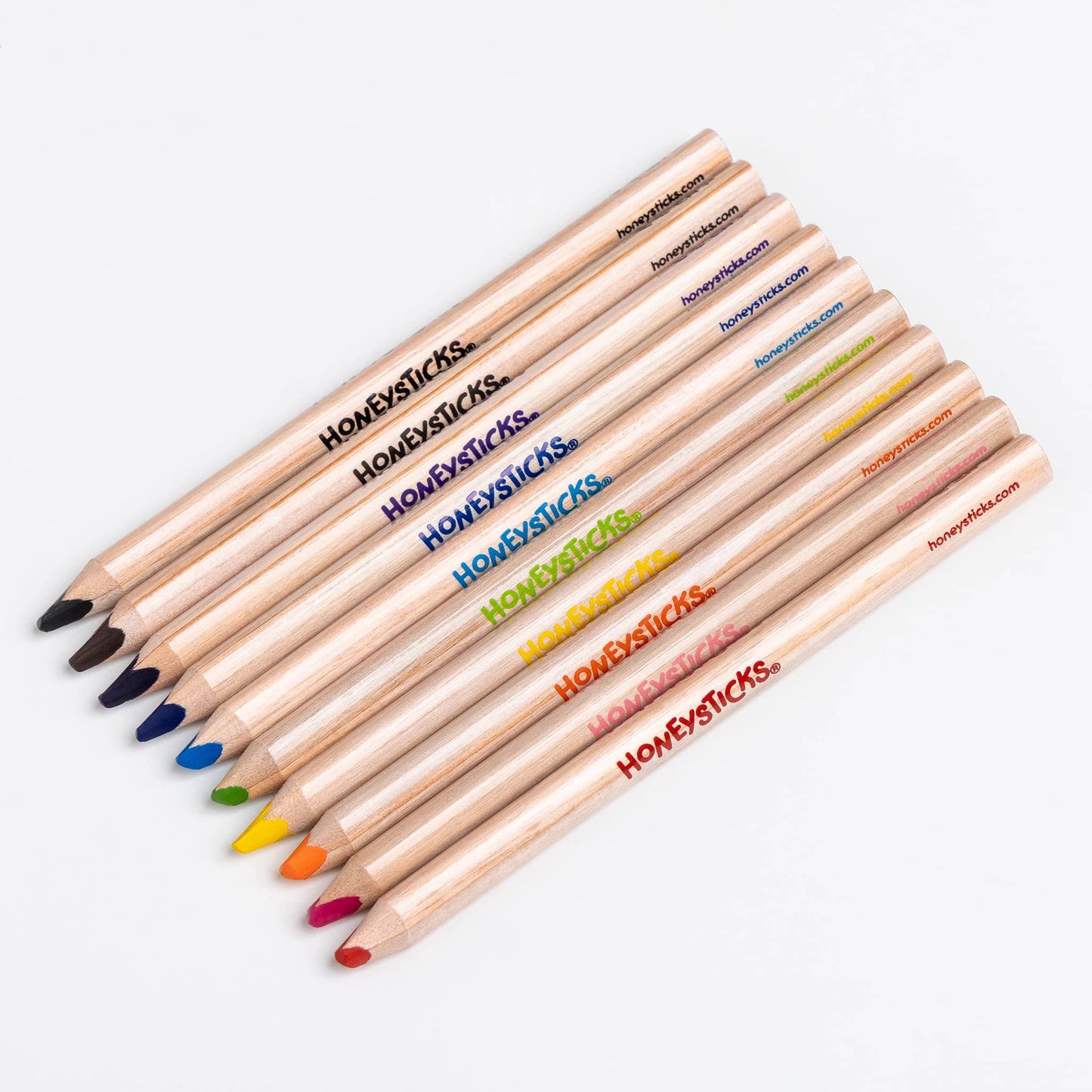 Honeysticks 3-in-1 Beeswax Pencils Jumbo Triangles 10pk