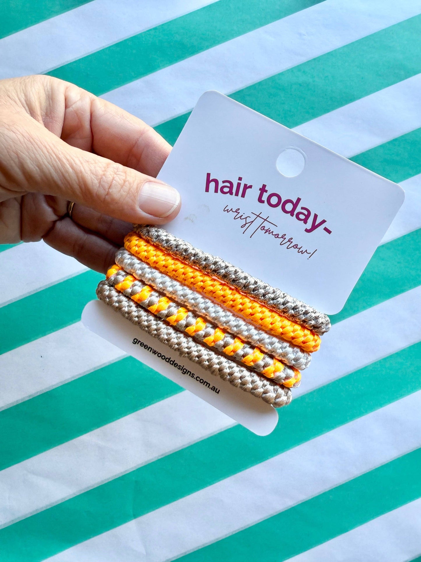 Hair Elastics Pack - Sherbet