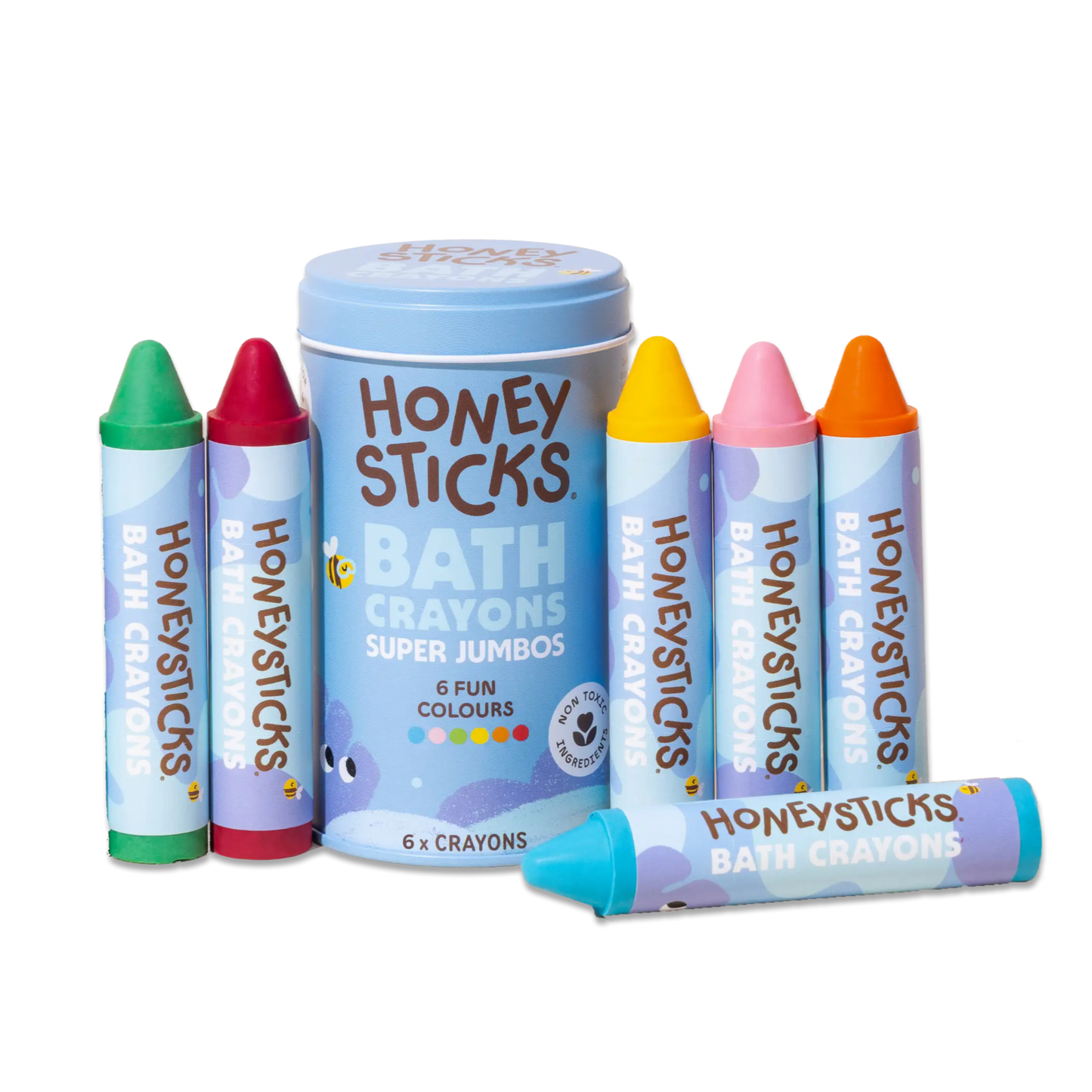 Honeysticks Bath Crayons Super Jumbos 6pk