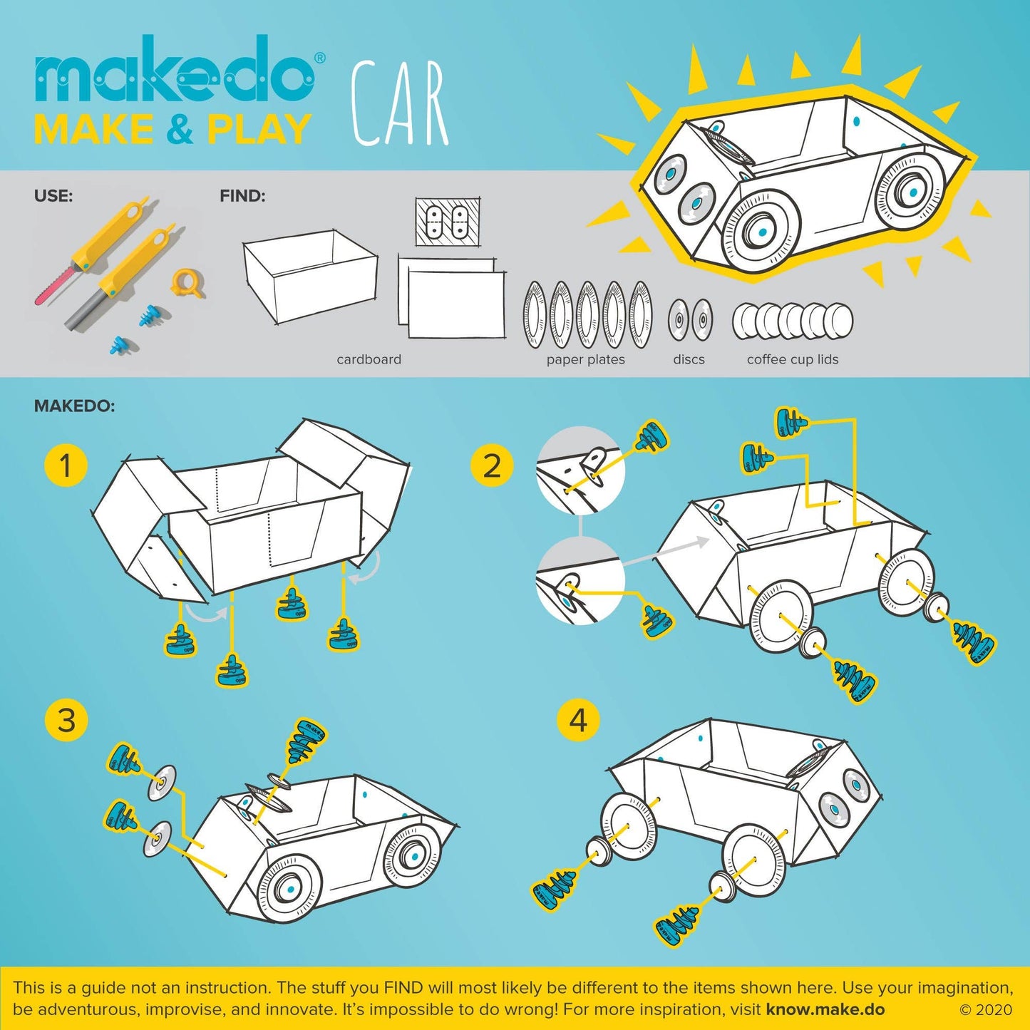 Explore Kit | Makedo Cardboard Construction for 1-2 Makers