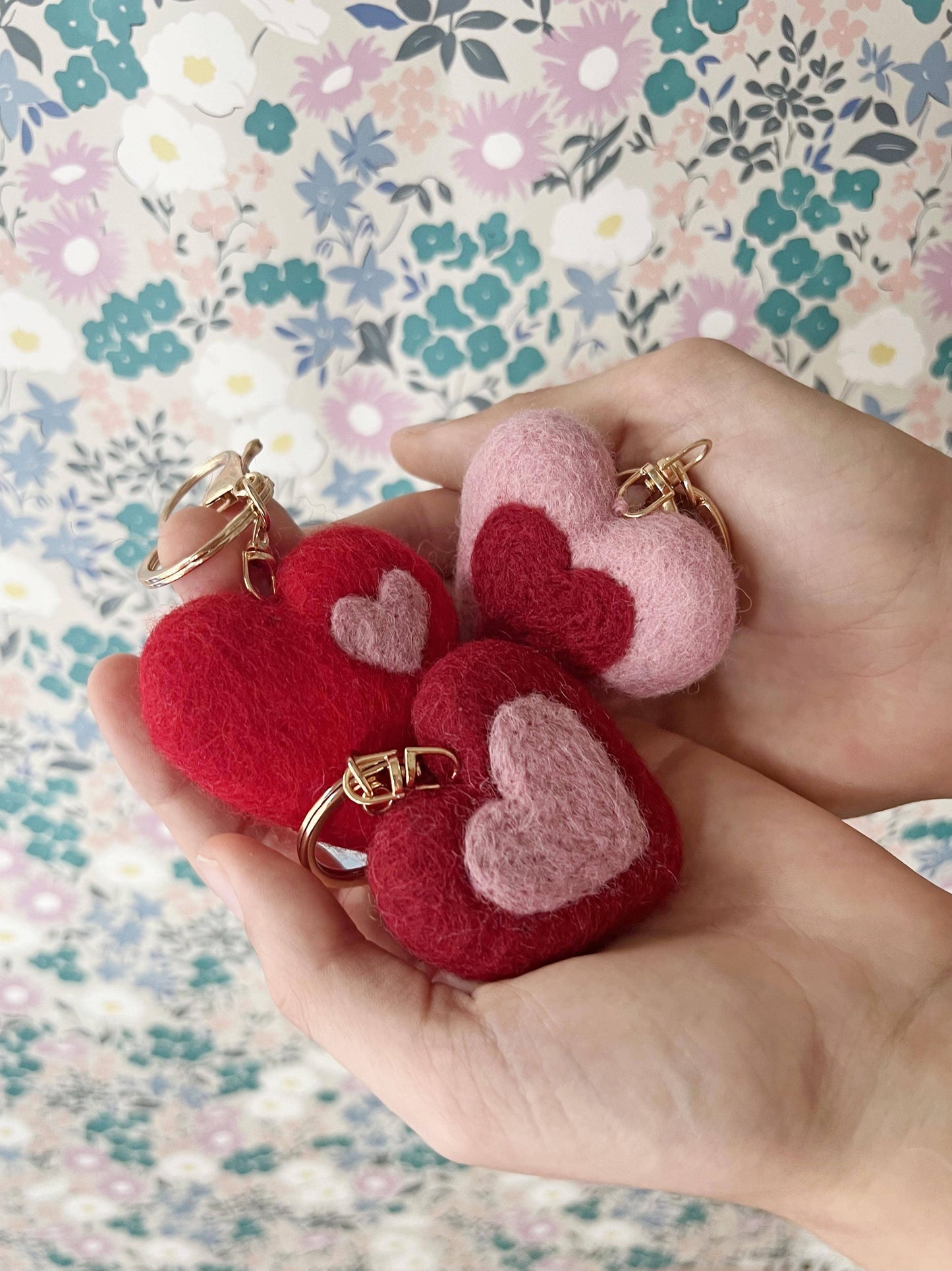 Felt Heart Keychain | Bag Charm - Assorted
