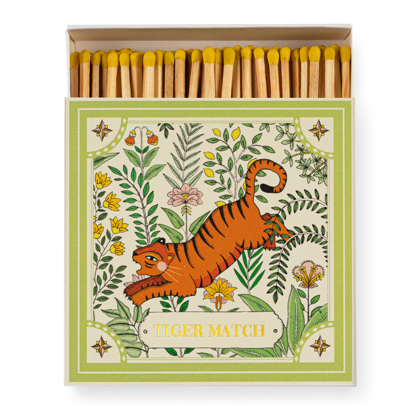 Green Tiger | Square - Safety Matches