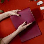 Refillable Notebook Folio > Salty Plum Trifold