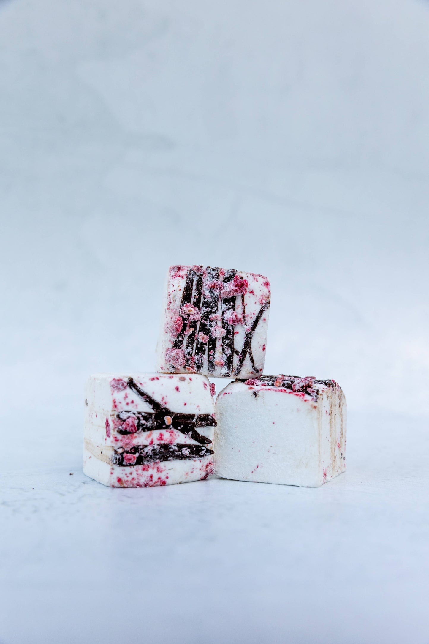 Raspberry Dark Chocolate Marshmallows