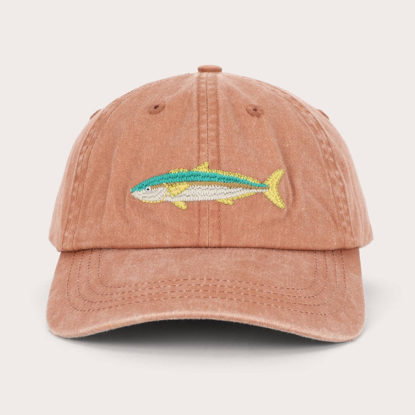 Adult Cap - Kingfish Fish Lid in Rust