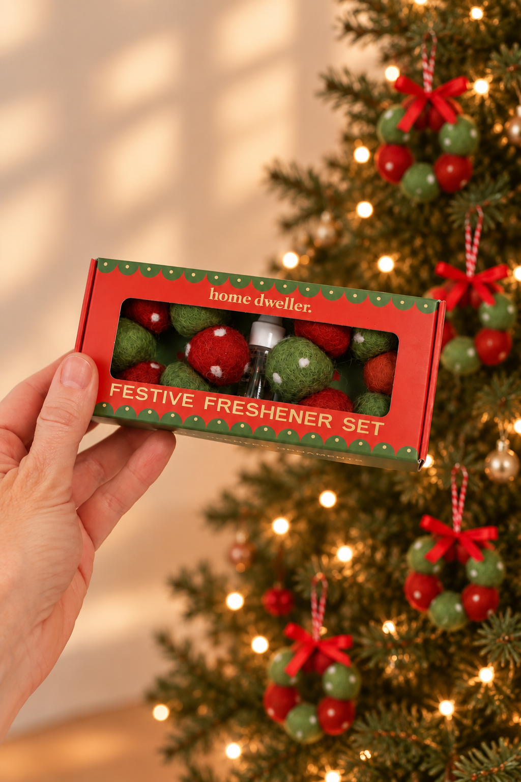 Festive Fresheners - POLKA DOTS - Reusable Scented Ornaments