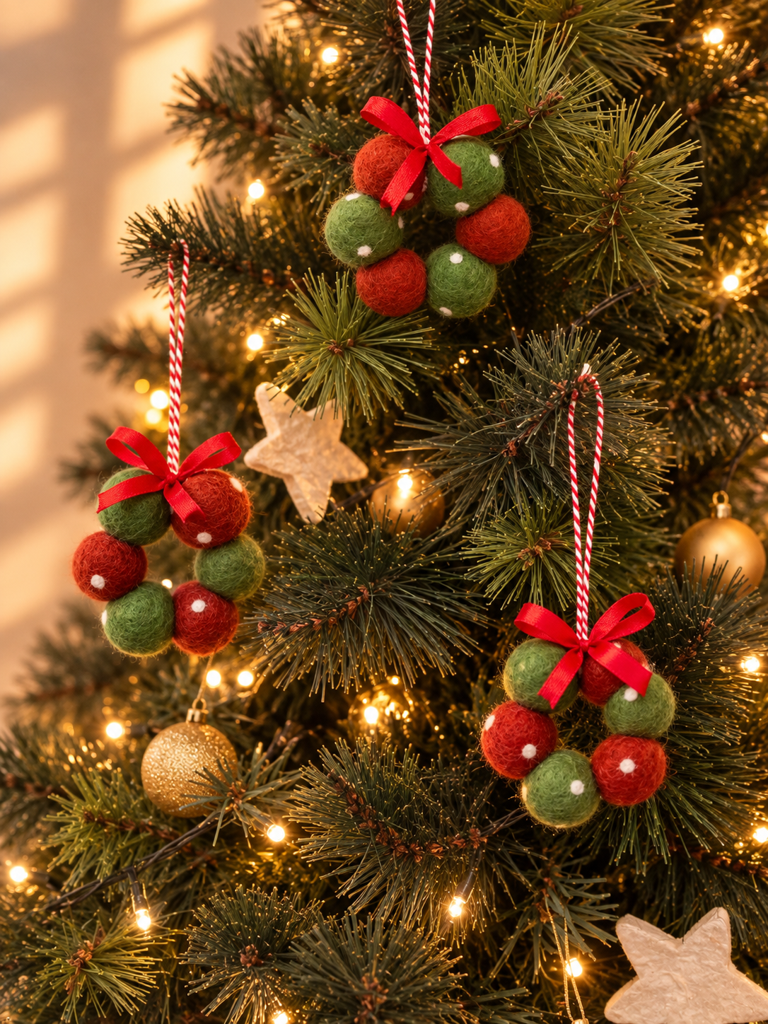 Festive Fresheners - POLKA DOTS - Reusable Scented Ornaments