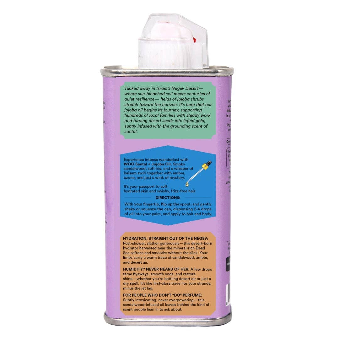 Santal + Jojoba Oil, 100% Organic