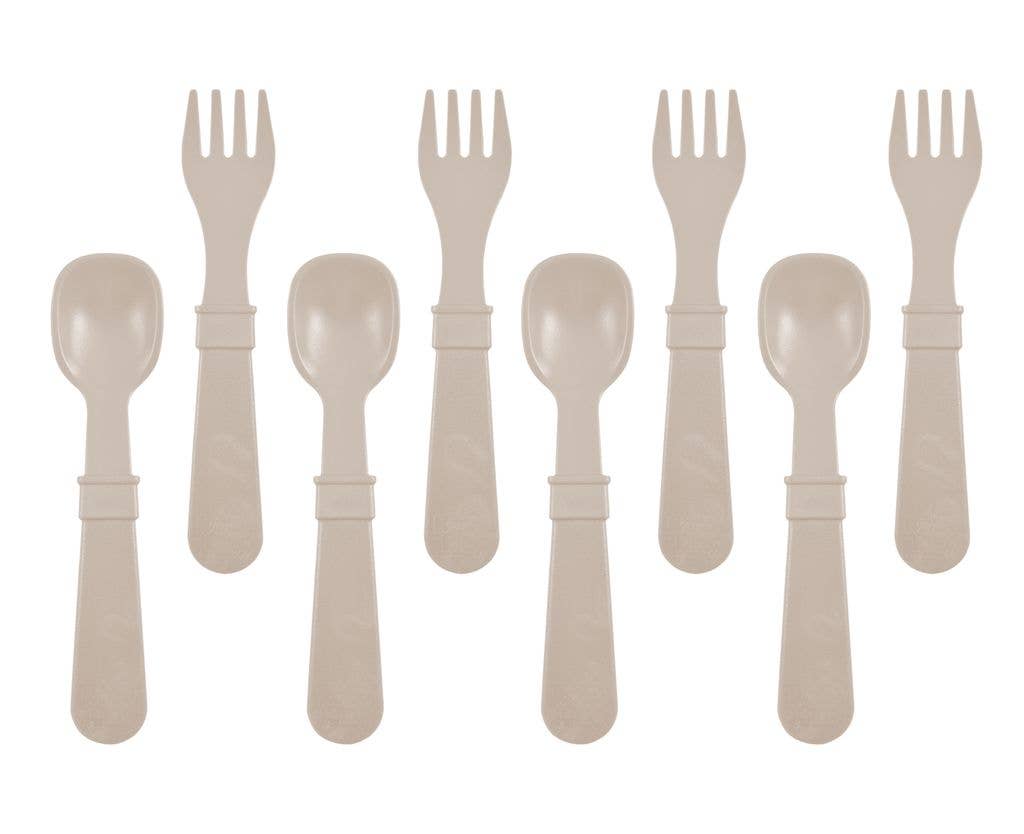 Re-Play Forks and Spoons - Sand - 4 of each