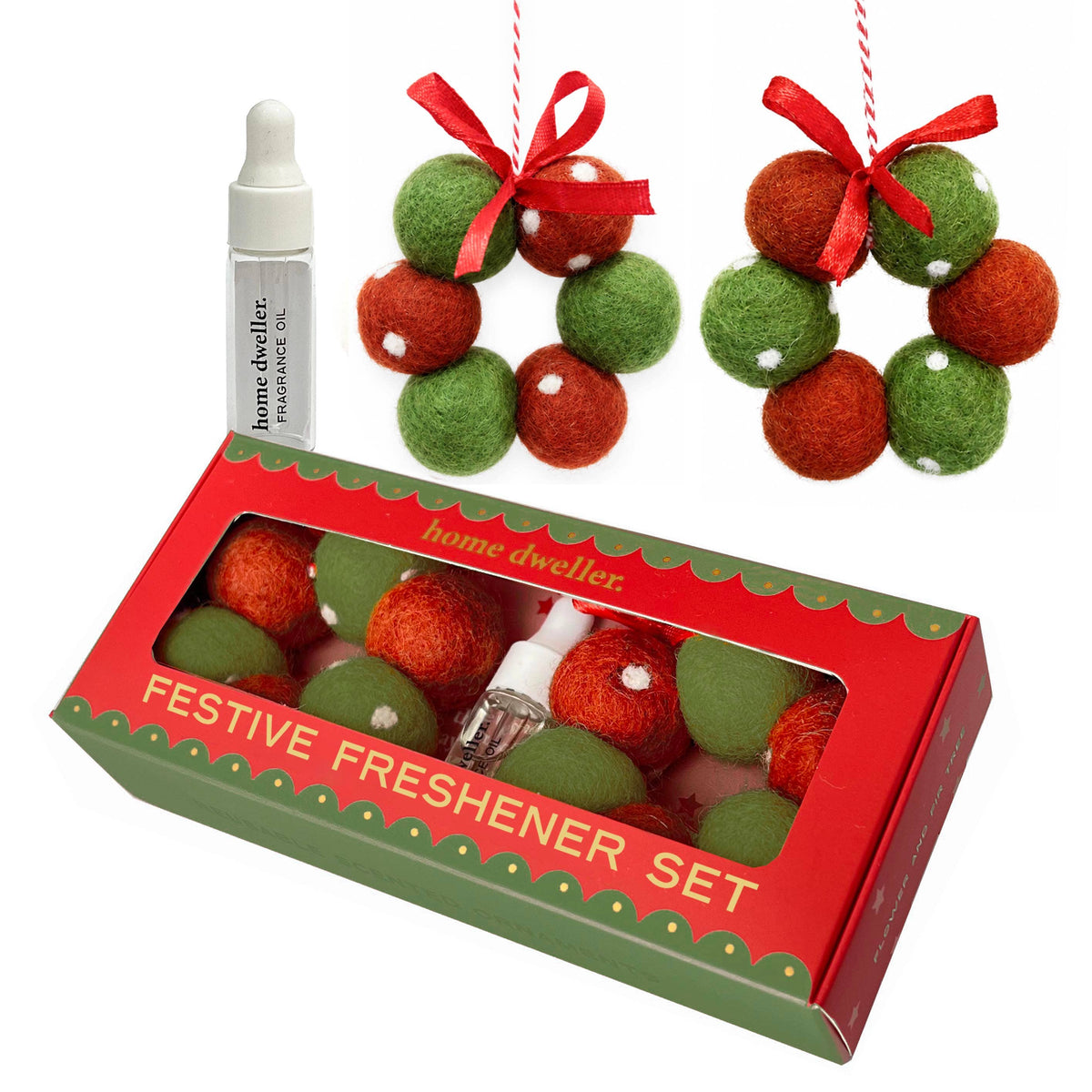 Festive Fresheners - POLKA DOTS - Reusable Scented Ornaments