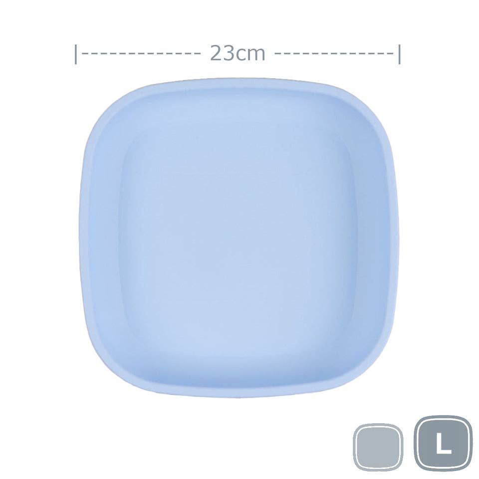 Re-Play Large Flat Plate - Ice Blue