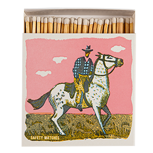 Pink Cowboy | Square - Safety Matches