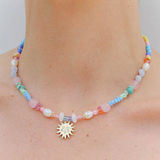 Rainbow Sun Necklace