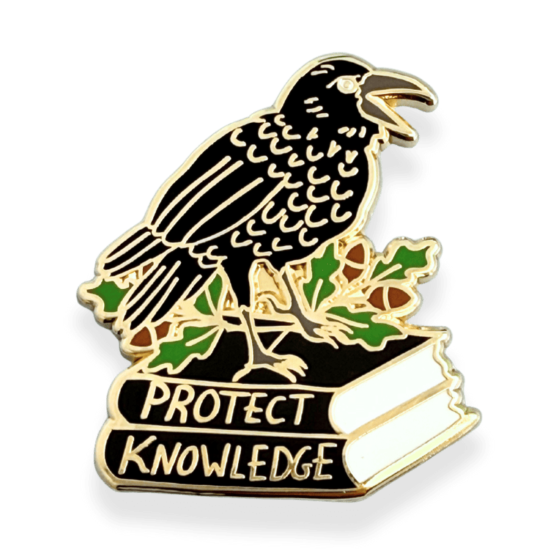 Protect Knowledge Lapel Pin