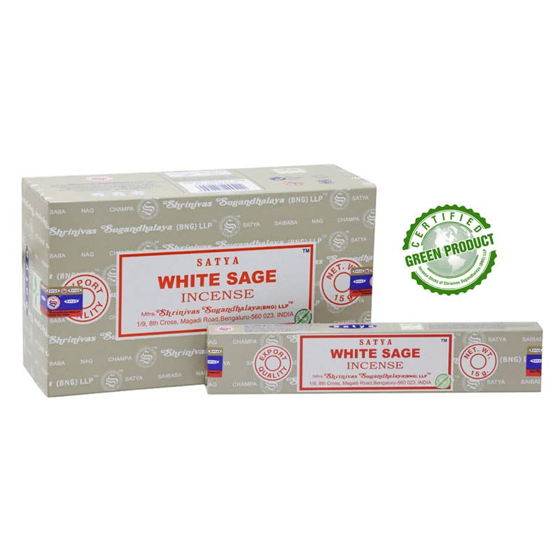 SATYA White Sage Incense 15gm