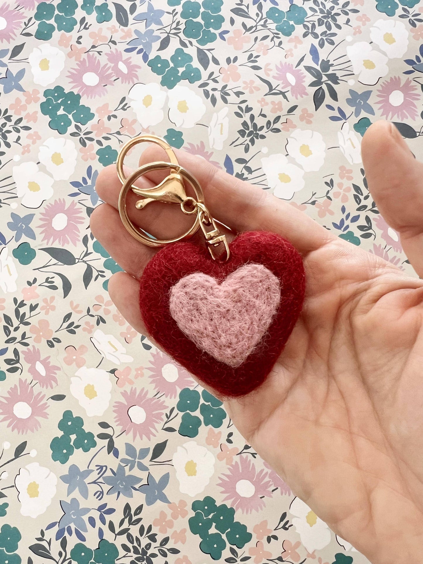 Felt Heart Keychain | Bag Charm - Assorted