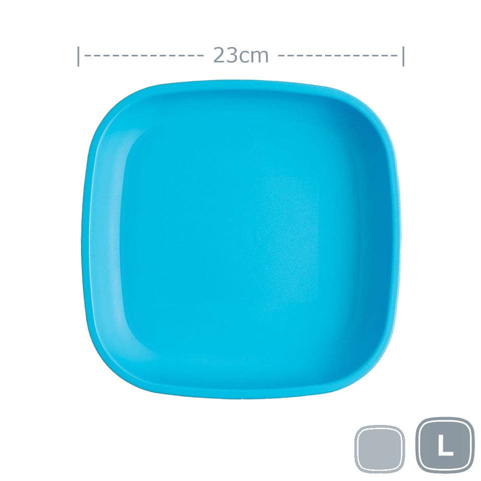 Re-Play Large Flat Plate - Sky Blue