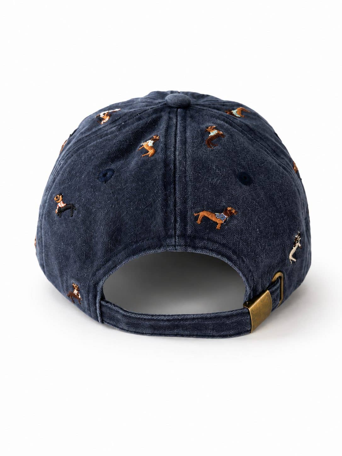 Top Dog – Dachshund Embroidered Denim Cap – Navy