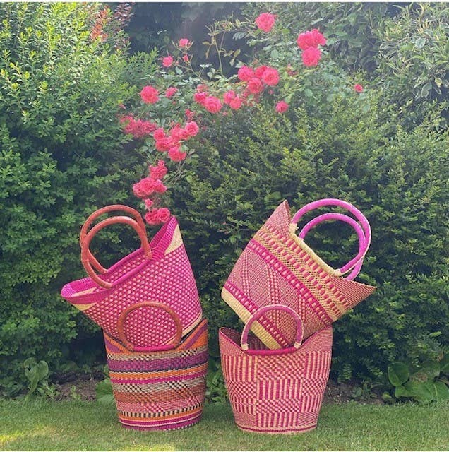 U Shop Basket with Short Handle *Assorted Designs
